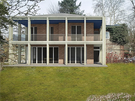 wohnhaus im garten
